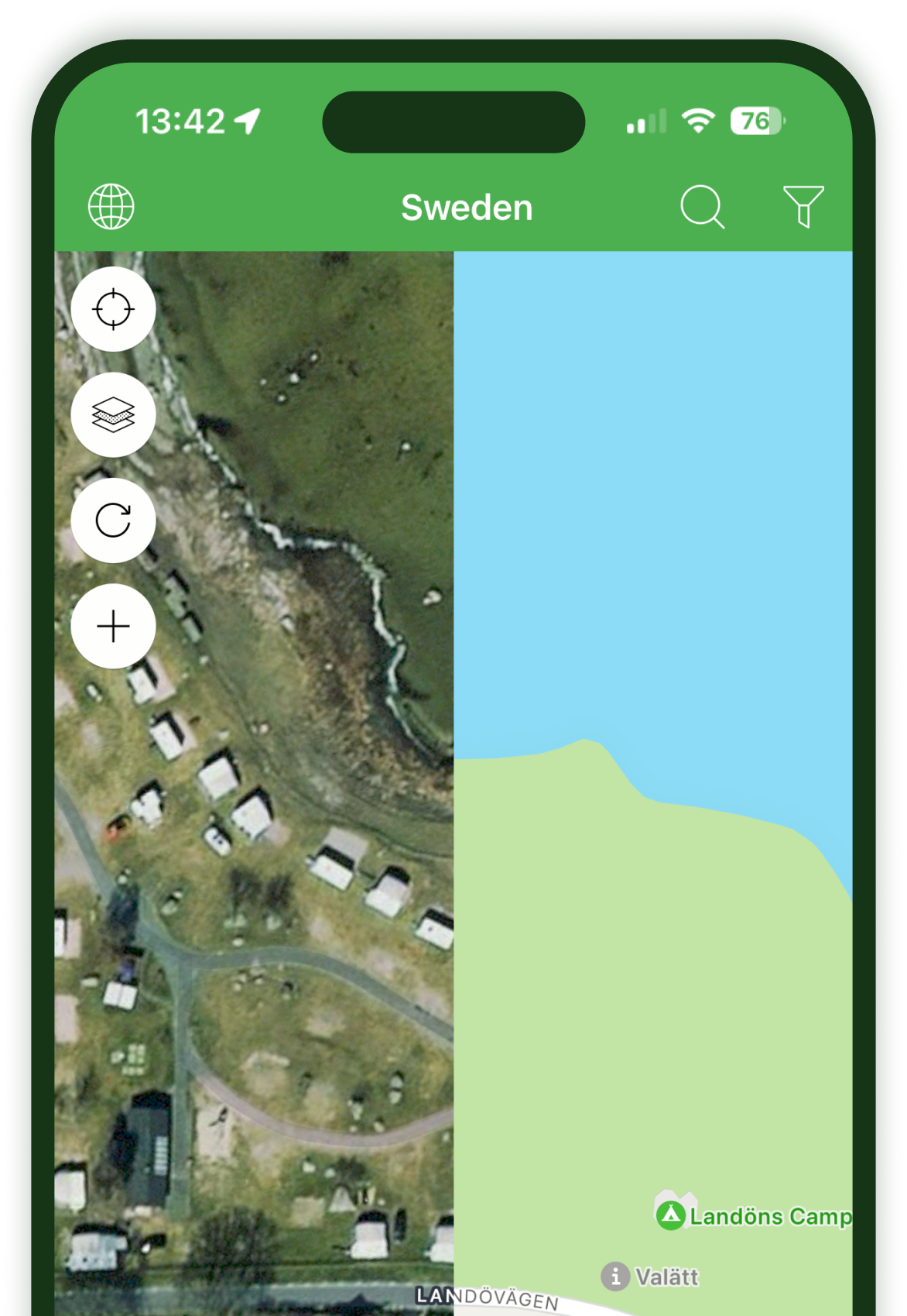 Map in the app